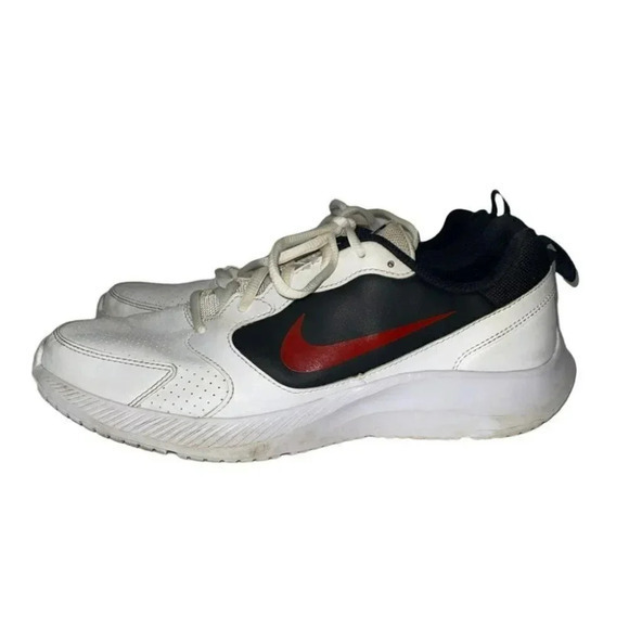 Nike Todos mens 9 white black + red sneakers - Picture 5 of 9